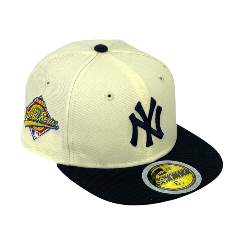 “KIDS” NEWYORK YANKEES (0FF-WHITE) (1996 WORLDSERIES) NEW ERA 59FIFTY FITTED (RED UNDER VISOR) 63/8