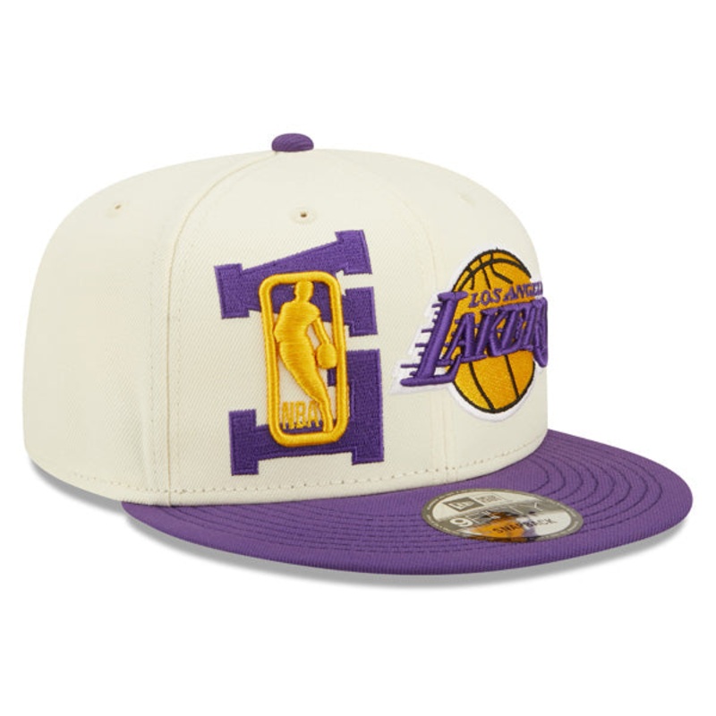 Los Angeles Lakers New Era 2022 NBA Draft 9FIFTY Snapback Adjustable Hat – Cream/Purple