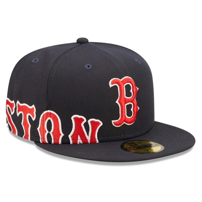 New Era Boston Red Sox Navy Sidesplit 59FIFTY Fitted Hat
