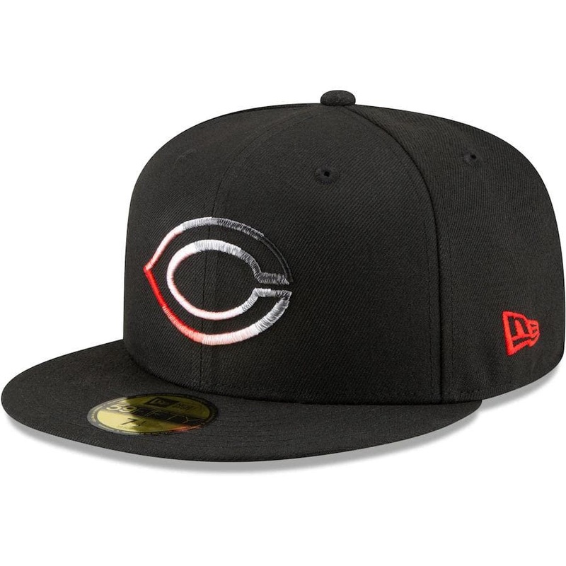 New Era Cincinnati Reds Gradient Feel Black 59FIFTY Fitted Hat
