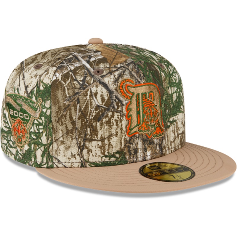 New Era Just Caps Camouflage Detroit Tigers Realtree 59FIFTY Fitted Hat