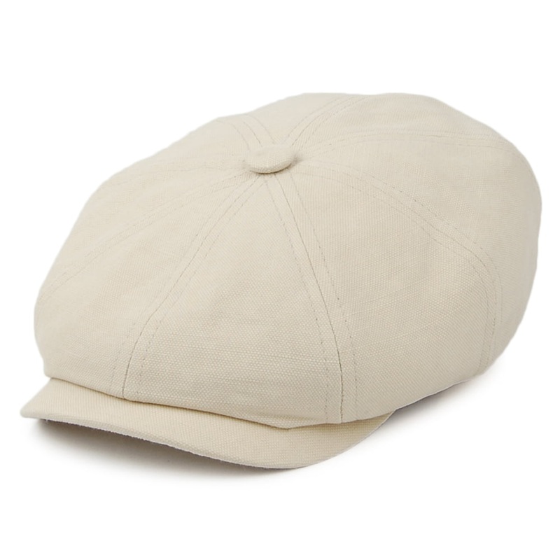 Stetson Hats Cotton-Linen Newsboy Cap – Natural S