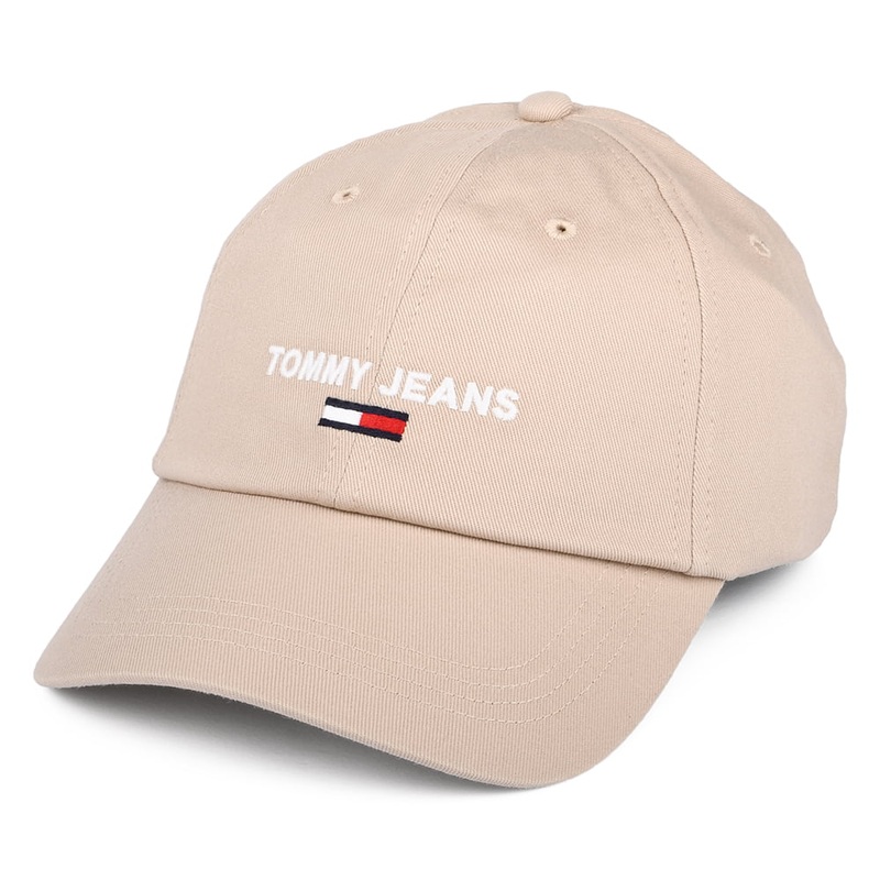 Tommy Hilfiger Hats TJM Sport Organic Cotton Baseball Cap – Beige Adjustable