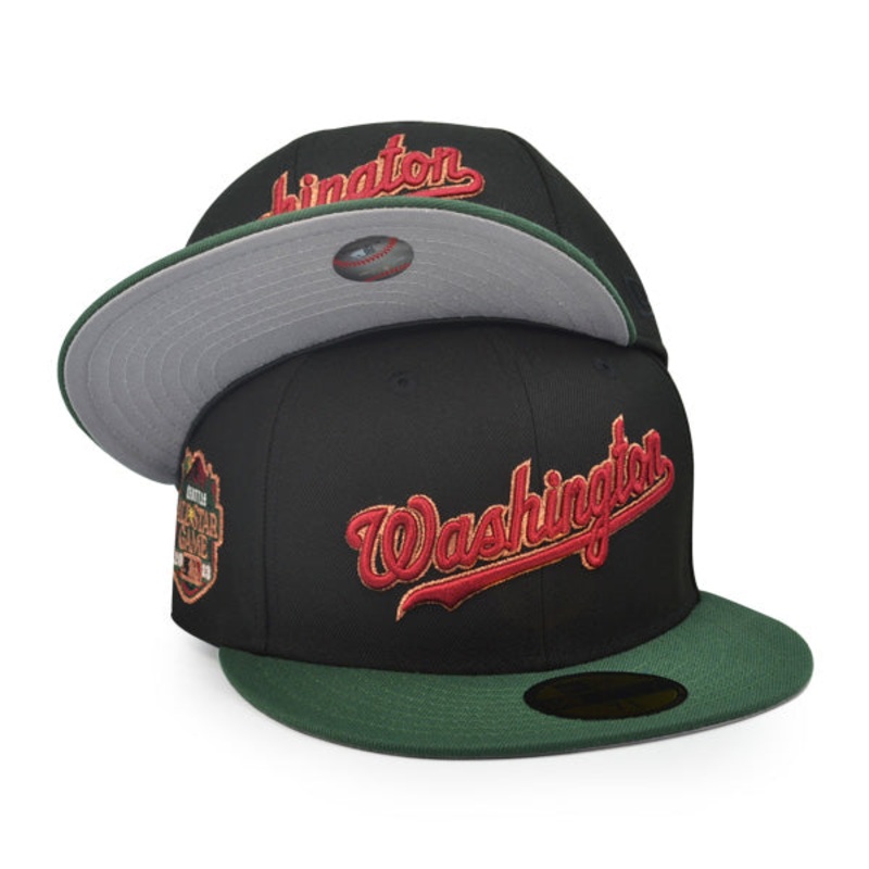 Washington Nationals Script 2023 ALL-STAR GAME Exclusive New Era 59Fifty Fitted Hat – Black/Mountain Green 6 7/8
