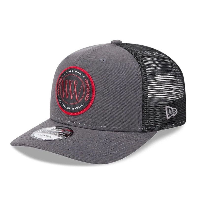 Wonder Woman Dark Grey 9SEVENTY Stretch Snap Adjustable Cap OSFM