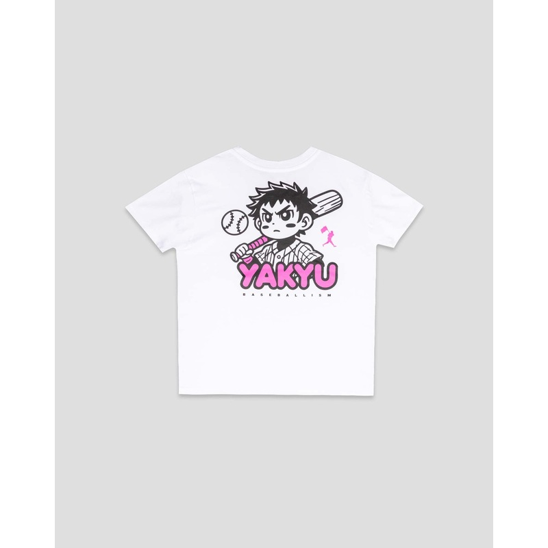 Yakyu Anime T-Shirt (White) – Youth Youth Small