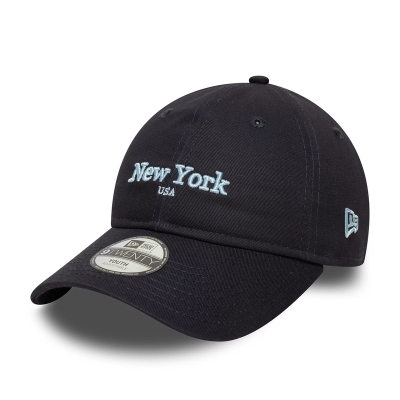 Youth New Era City Navy 9TWENTY Adjustable Cap Youth