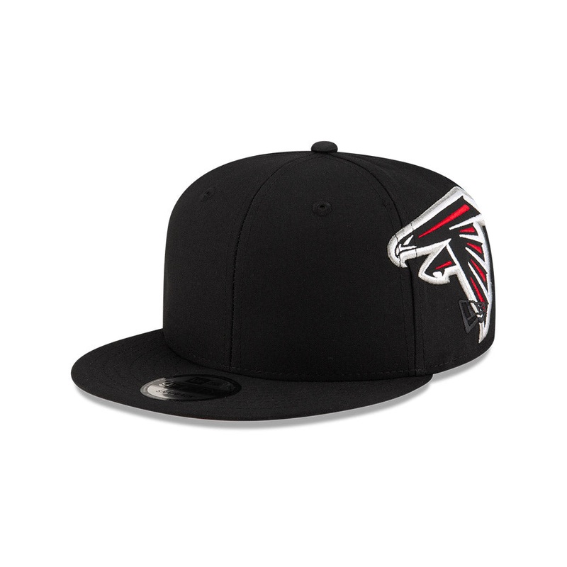 Atlanta Falcons New Era HELMET 9Fifty Snapback Hat – Black/Red