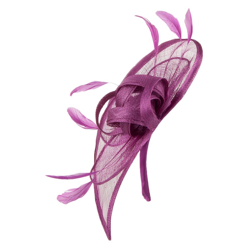 Jane Anne Designs Iris Fascinator – Magenta 1-Size