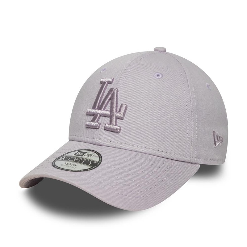 Los Angeles Dodgers 9FORTY Kids MLB League Essential Pastel Purple Cap NE-CHILD