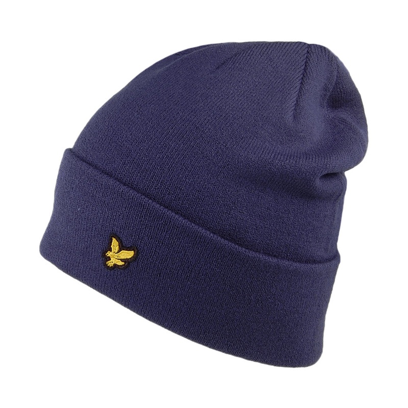 Lyle & Scott Hats Basic Beanie Hat – Navy Blue 1-Size