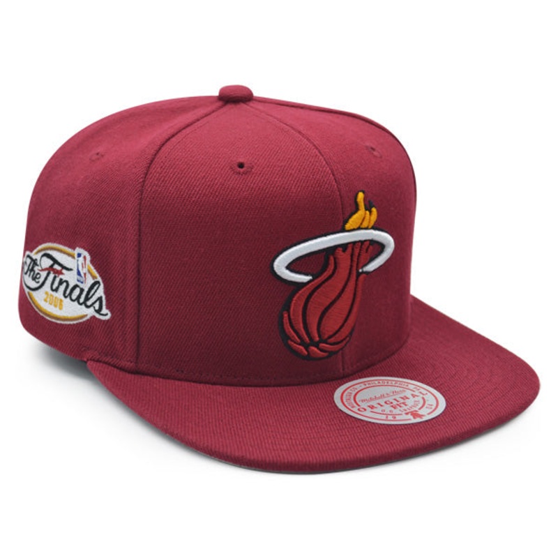 Miami Heat 2006 NBA Finals Champions Mitchell & Ness Snapback Hat – Cardinal