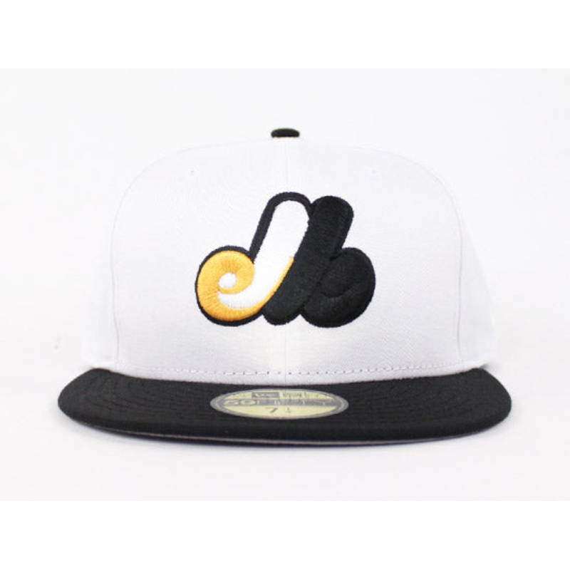 Montreal Expo 59Fifty New Era Fitted Hats (Jordan Retro 5 Gold Coin Gray Under Brim) 6 7/8