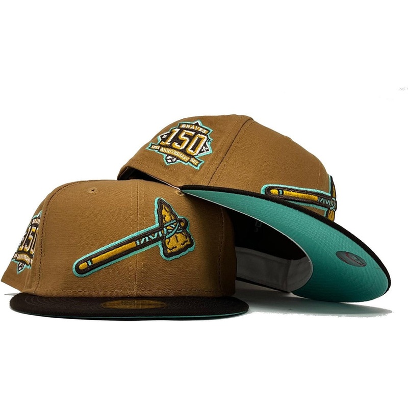 New Era Atlanta Braves ‘Mint Chocolate’ 150th Anniversary 59FIFTY Fitted Hat