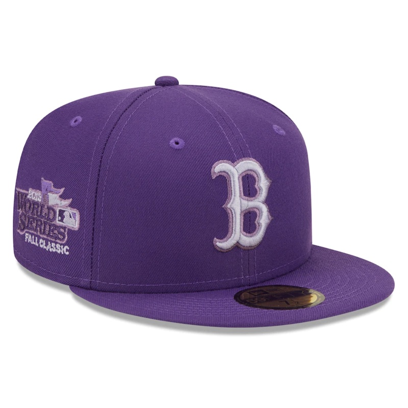 New Era Boston Red Sox Alternate Purple Lavender Undervisor 59FIFTY Fitted Hat