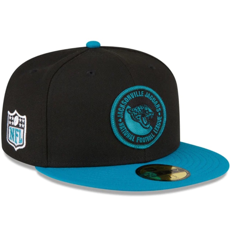 New Era Jacksonville Jaguars 2023 Sideline Team Patch 59FIFTY Fitted Hat