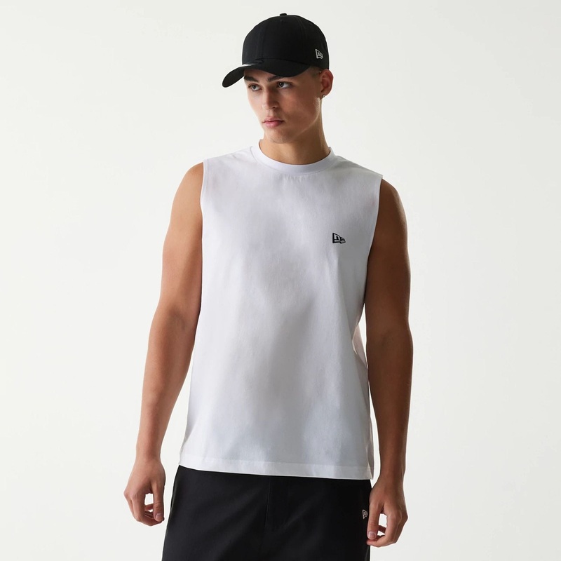 New Era Japan White Sleeveless T-Shirt 4XL