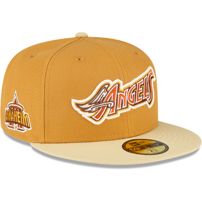 New Era Just Caps Tan Tones Los Angeles Angels 2023 59FIFTY Fitted Hat