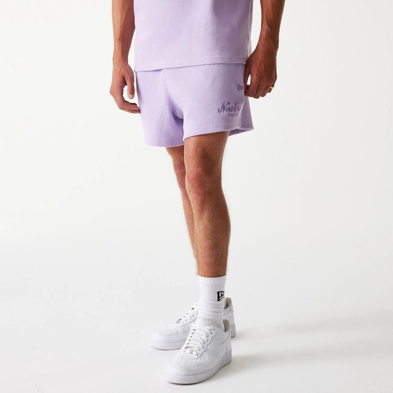 New Era Waffle Pastel Purple Shorts XS