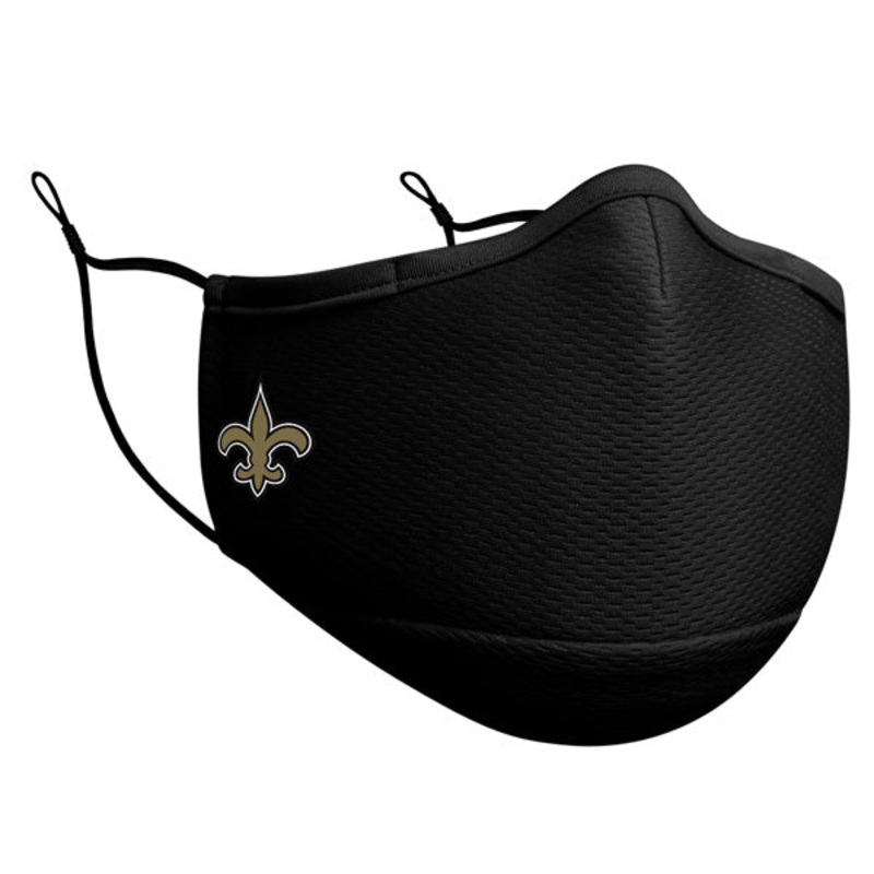 New Orleans Saints New Era Adult NFL On-Field Face Covering Mask – Black