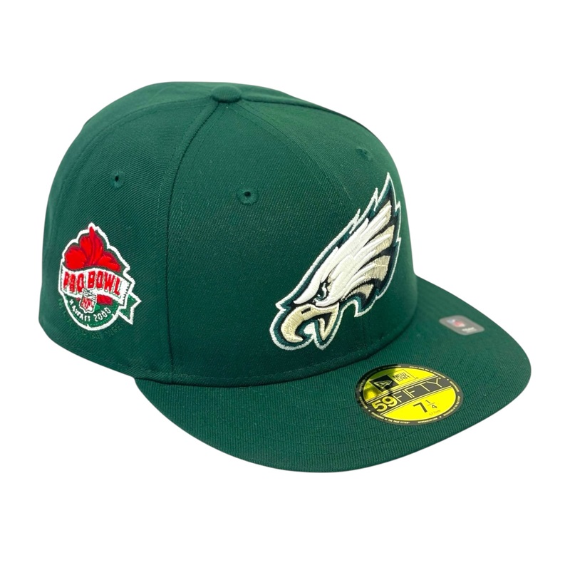 PHILADEPHIA EAGLES (DARK GREEN) (2000 PRO BOWL) NEW ERA 59FIFTY FITTED 67/8