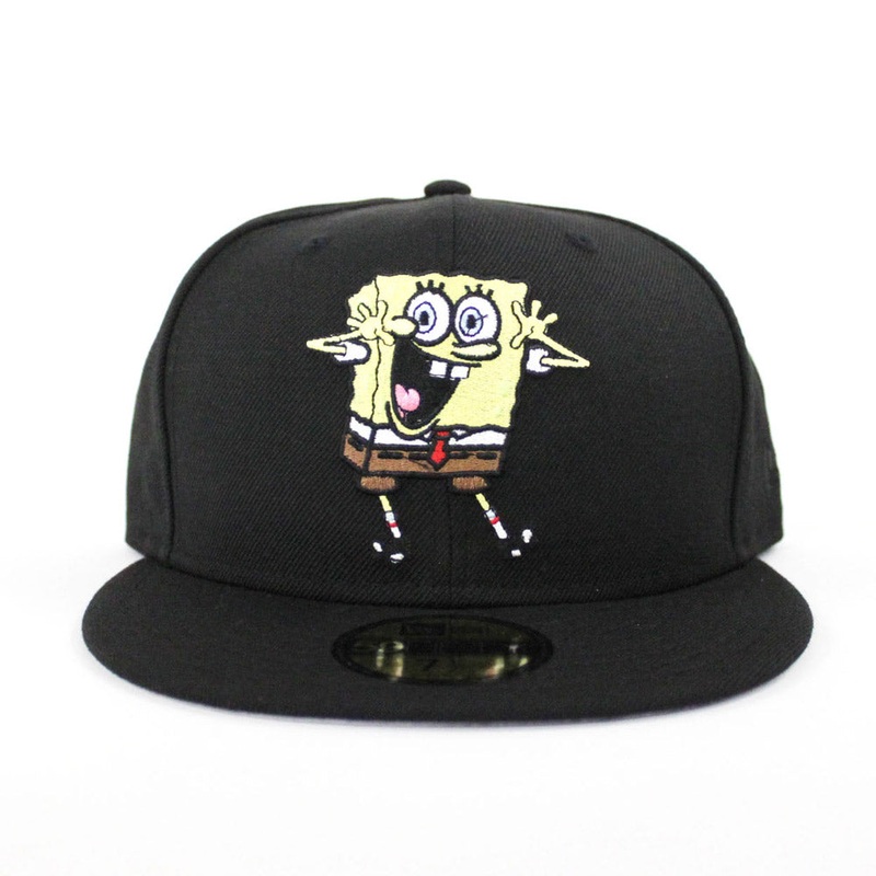 SpongeBob New Era 59FIFTY Fitted Hat (Black Gray Under Brim) 7