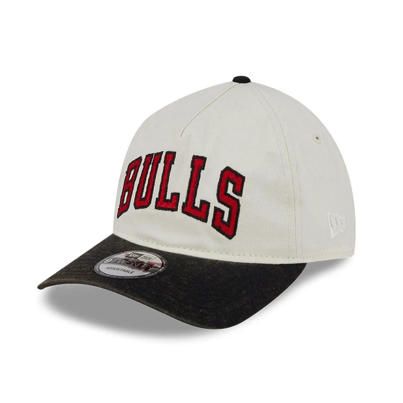 Chicago Bulls NBA SC Pastel White 9TWENTY A-Frame Adjustable Cap OSFM