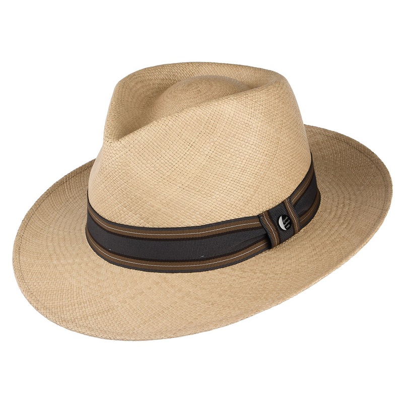 City Sport Teardrop Panama Fedora Hat – Tan S