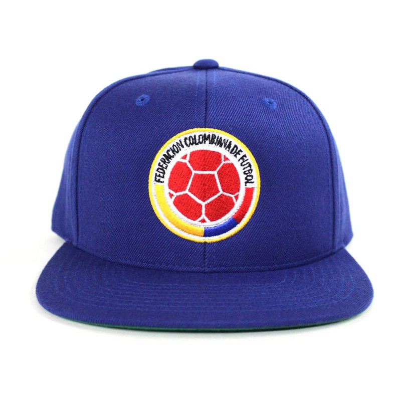 Colombia Crest Snapback Hat (Blue Green Under Brim) One Size