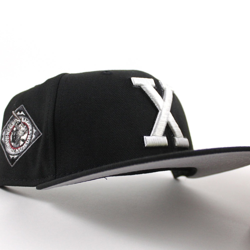 Cuban X-Giants New Era 59Fifty Fitted Hat (Black Gray Under Brim) 7