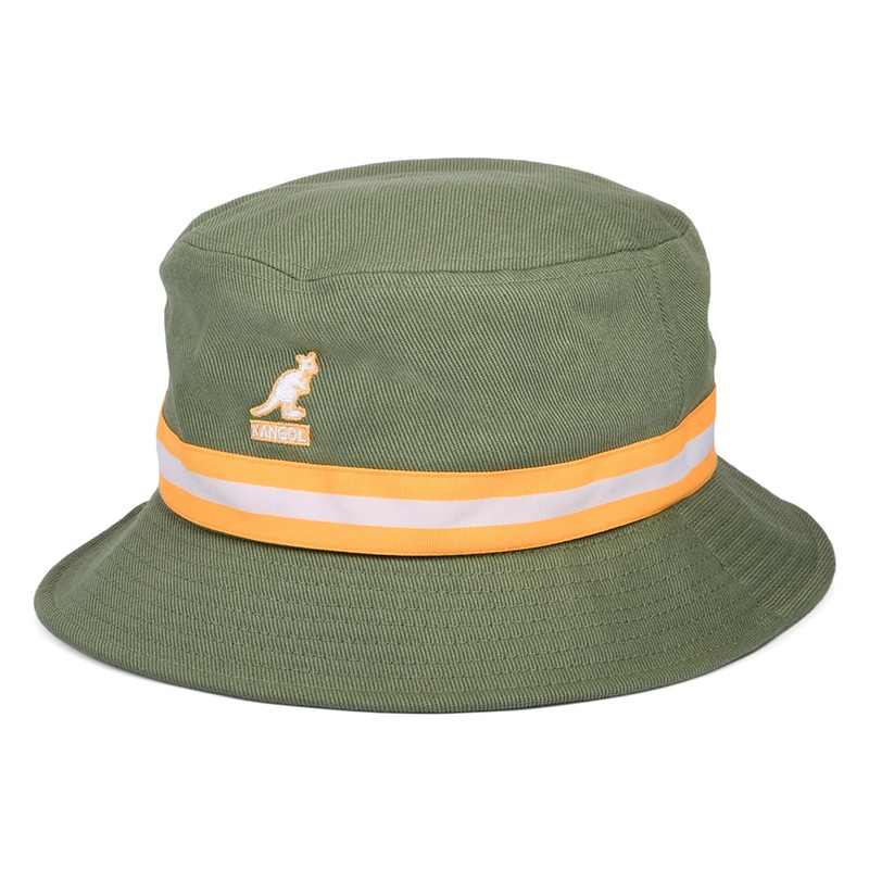 Kangol Stripe Lahinch Bucket Hat – Sage S
