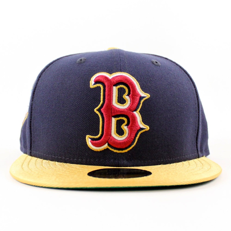 New Era Boston Red Sox Light Navy/Metallic Gold 2018 World Series 59FIFTY Fitted Hat