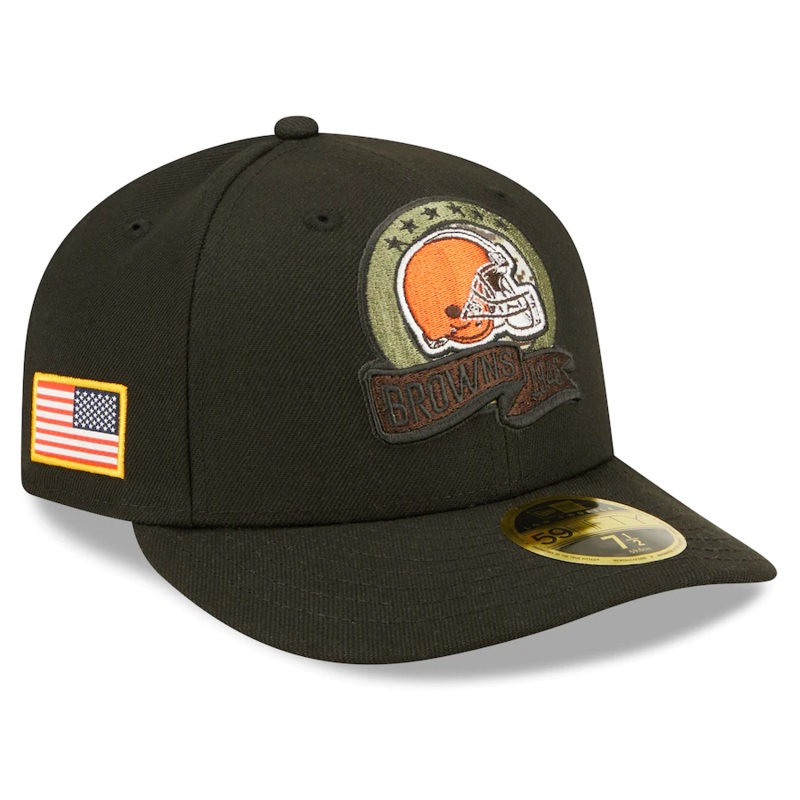 New Era Cleveland Browns 2022 Salute To Service Low Profile 59FIFTY Fitted Hat