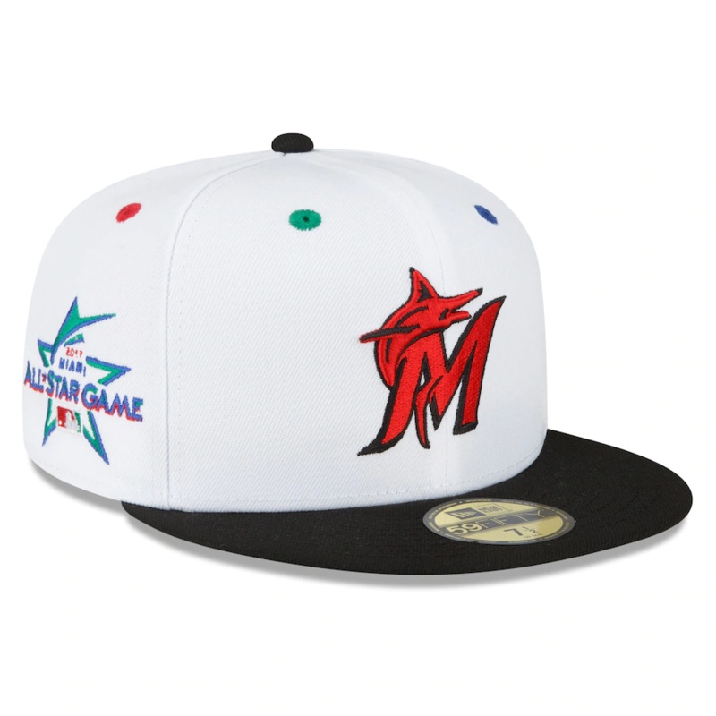 New Era Miami Marlins White/Black 2017 MLB All-Star Game Primary Eye 59FIFTY Fitted Hat