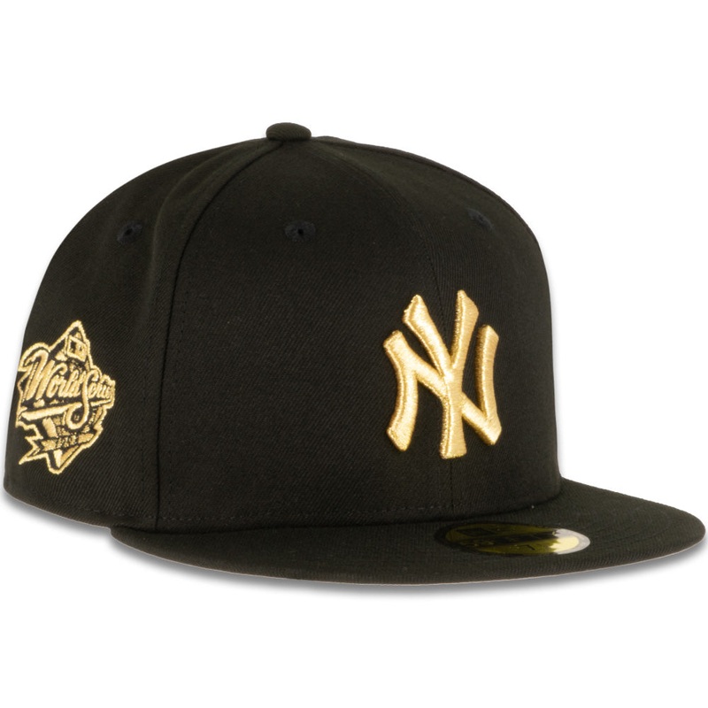 New Era x JS New York Yankees Black & Gold 2023 59FIFTY Fitted Hat