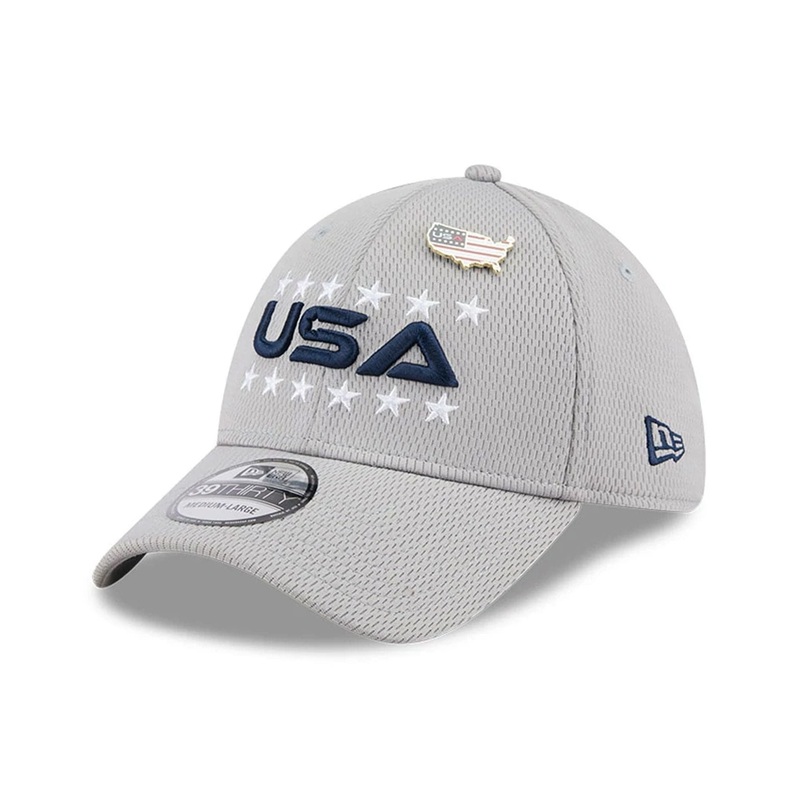 PGA Ryder Cup 2025 Friday Grey 39THIRTY Stretch Fit Cap XS-S