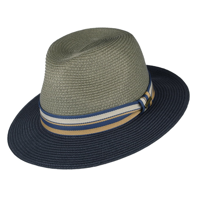 Stetson Hats Traveller Safari Fedora Hat – Grey-Blue S