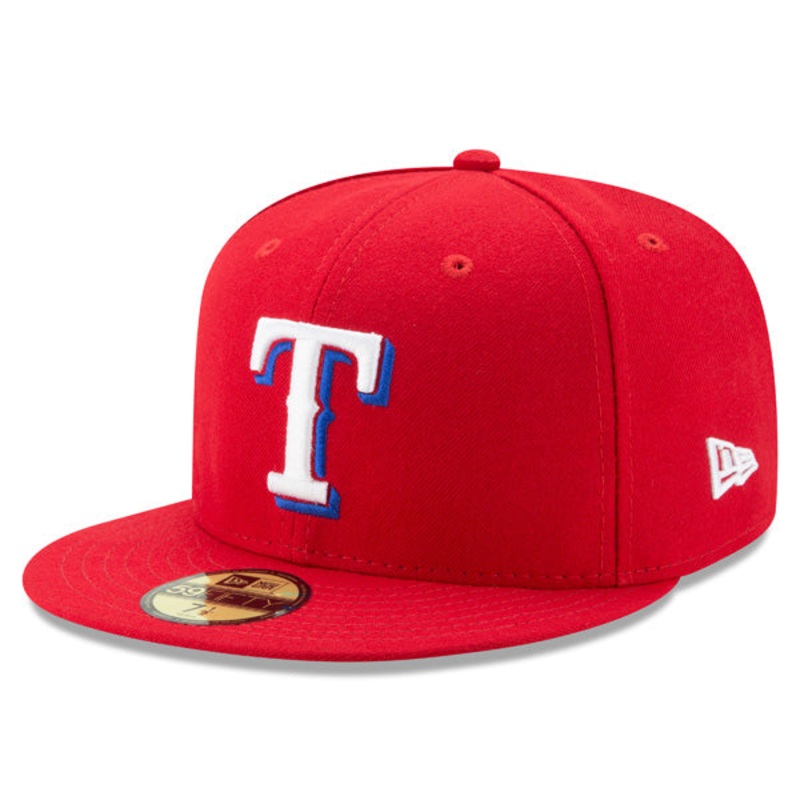 Texas Rangers New Era Authentic Collection ALTERNATE On-Field Fitted 59Fifty MLB Hat – Red 6 7/8