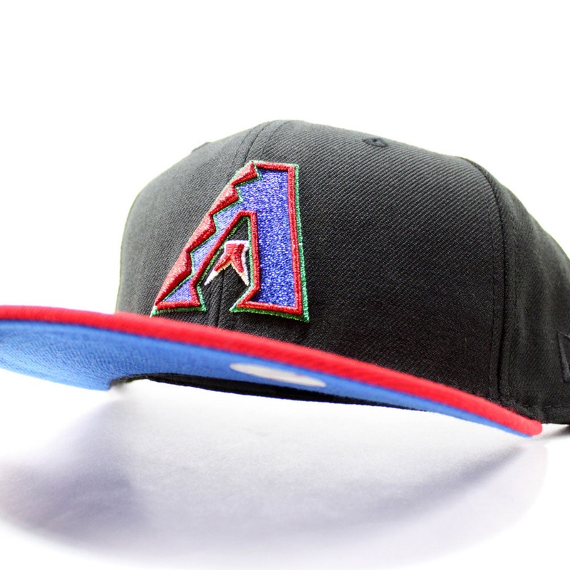 Arizona DiamondBacks New Era 59Fifty Fitted hat (Black Red Blue Under Brim) 7