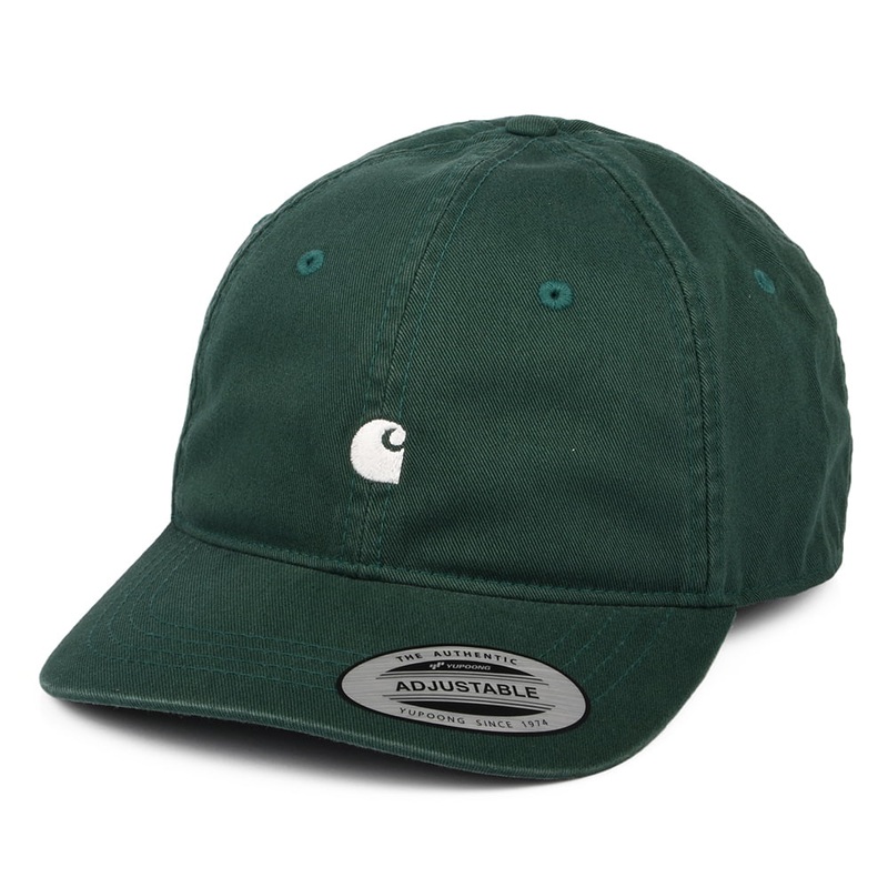 Carhartt WIP Hats Madison Logo Baseball Cap – Dark Green Adjustable