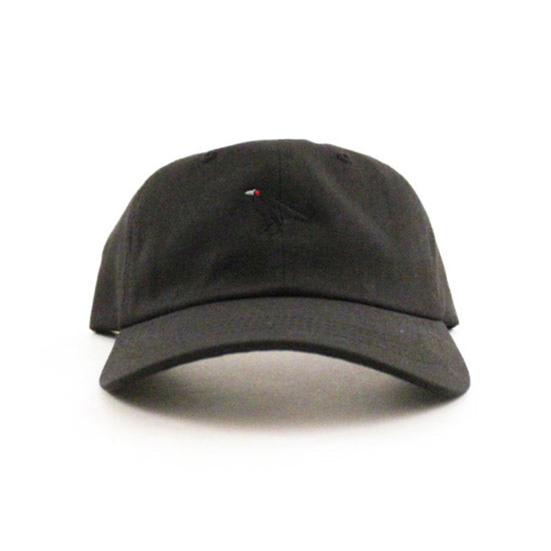 Crow Unconstructed Baseball Adjustable Dad Hat (Black) One Size