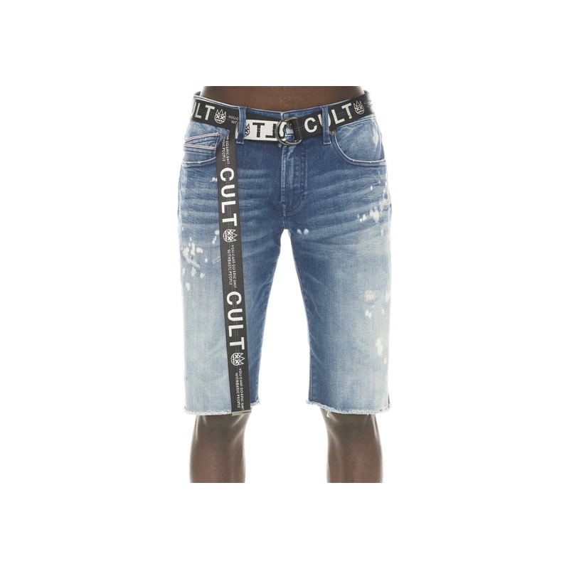 CULT OF INDIVIDUALITY “ROCKER” SHORT STRETCH w/ BELT IN DUNE 30