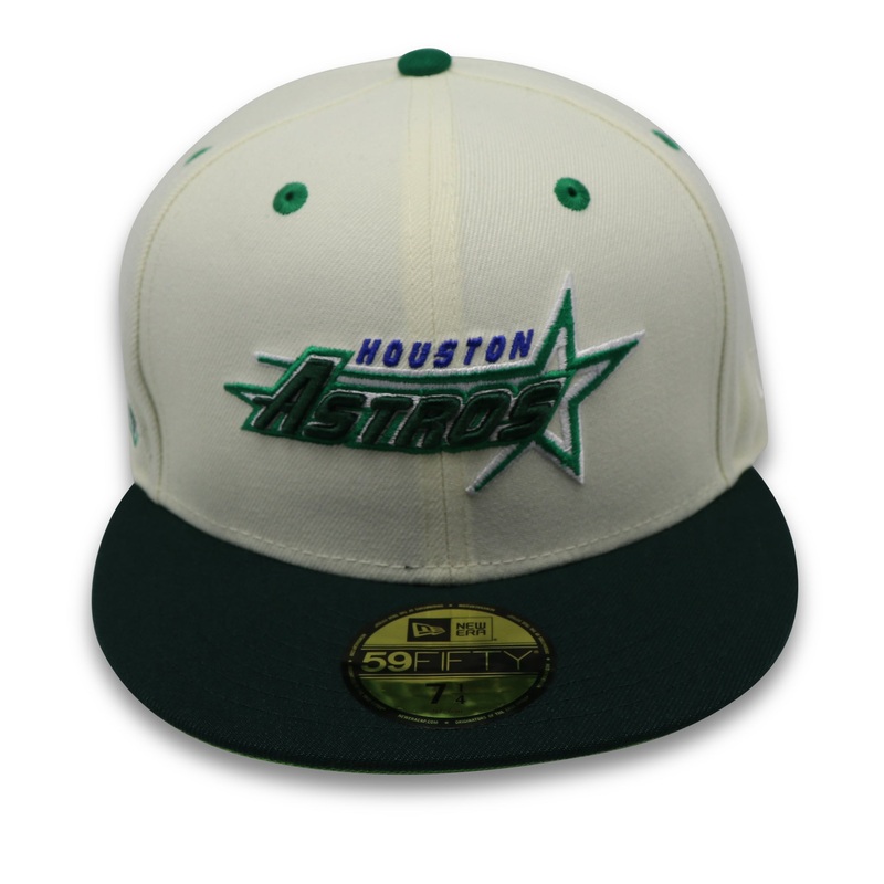 HOUSTON ASTROS (ASTRODOME) NEW ERA 59FIFTY FITTED (LIME UNDER VISOR) (S) 67/8