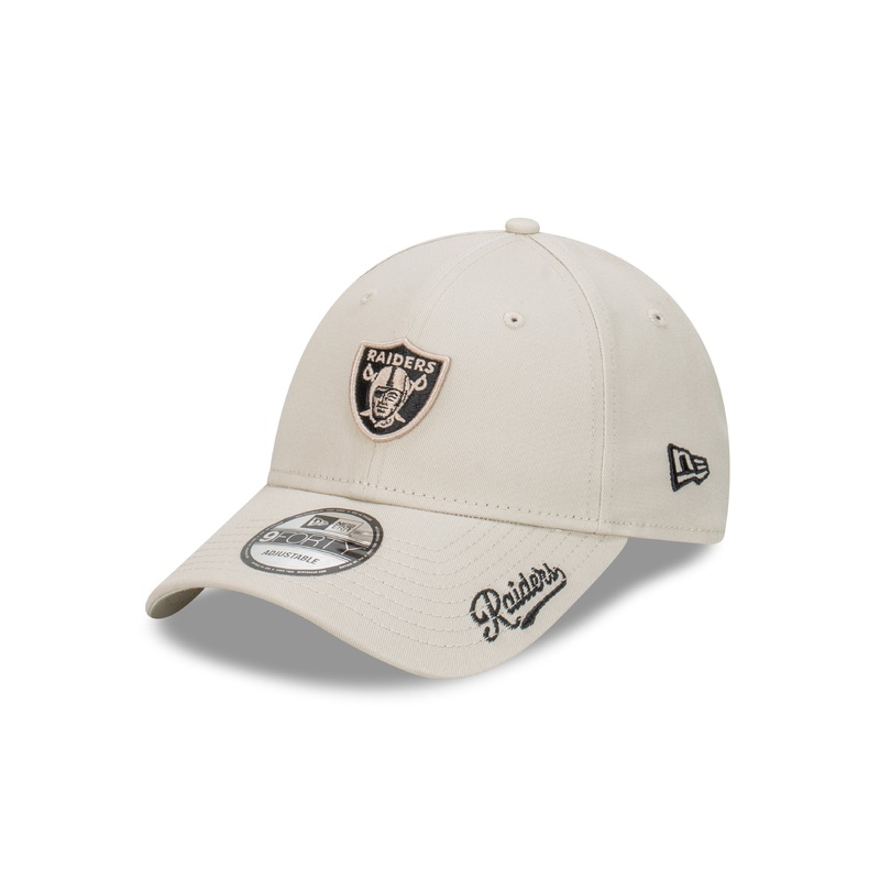 Las Vegas Raiders 9FORTY Apac Visor Script Stone Cap One Size
