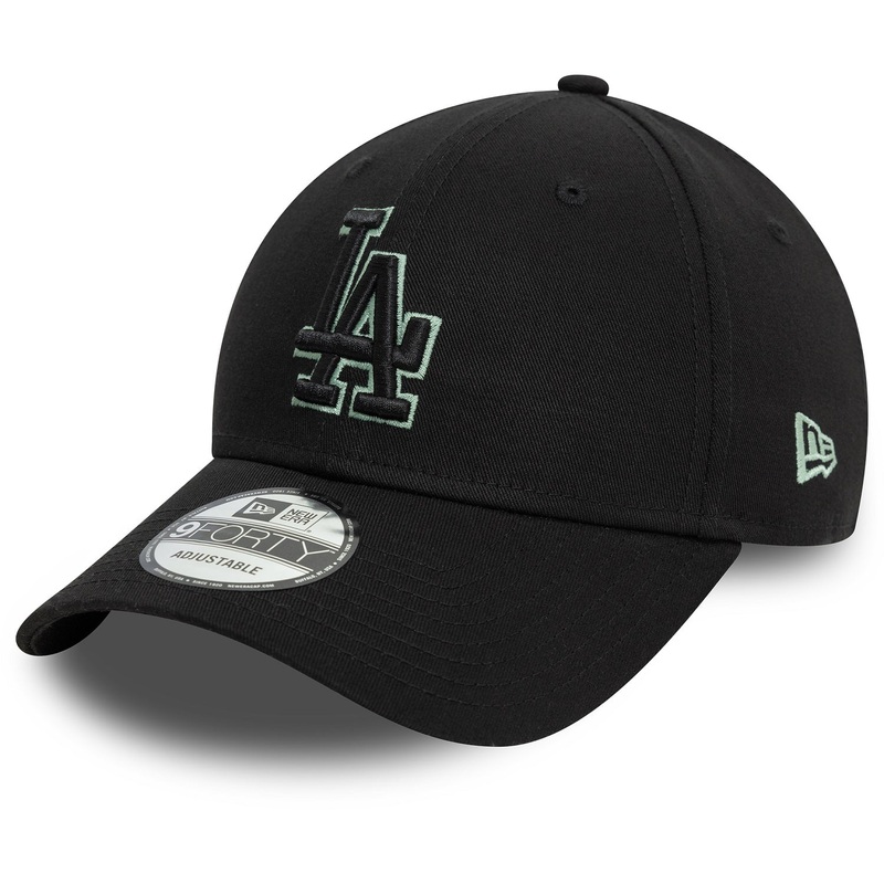 Los Angeles Dodgers 9FORTY Team Outline Black Cap One Size