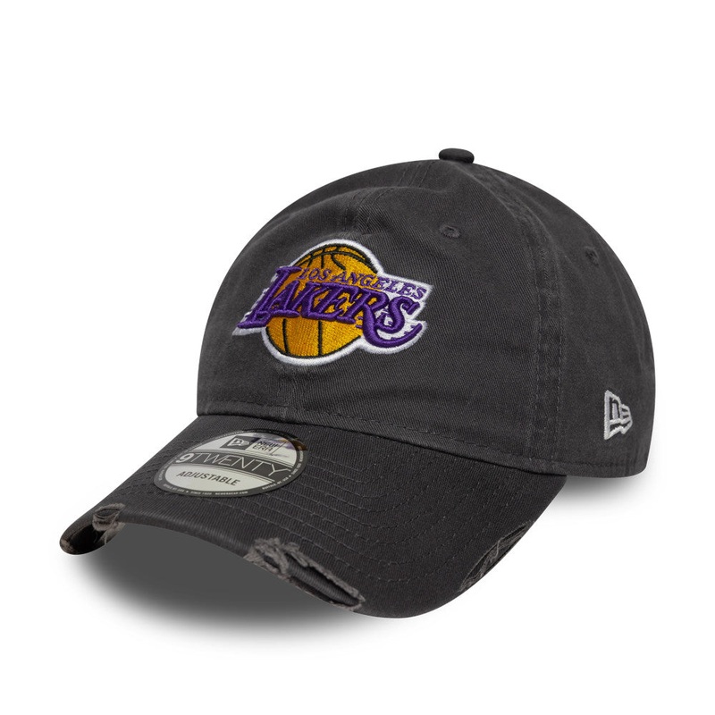 Los Angeles Lakers 9TWENTY Wash Distress Black Cap One Size