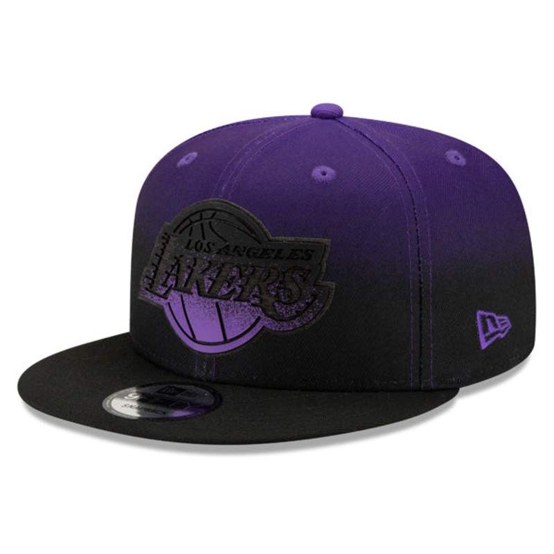 Los Angeles Lakers New Era NBA 2021 Back Half 9FIFTY Snapback Hat – Purple/Black
