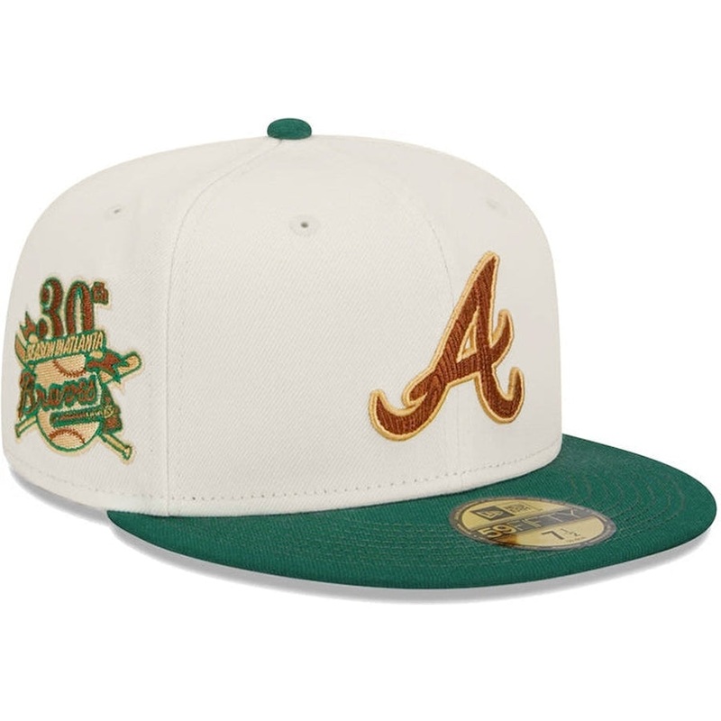 New Era Atlanta Braves Chrome/Green 30th Anniversary 2023 59FIFTY Fitted Hat