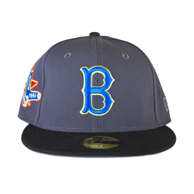 New Era Boston Red Sox Graphite/Black ‘Bruce’ 1961 All-Star Game 59FIFTY Fitted Hat