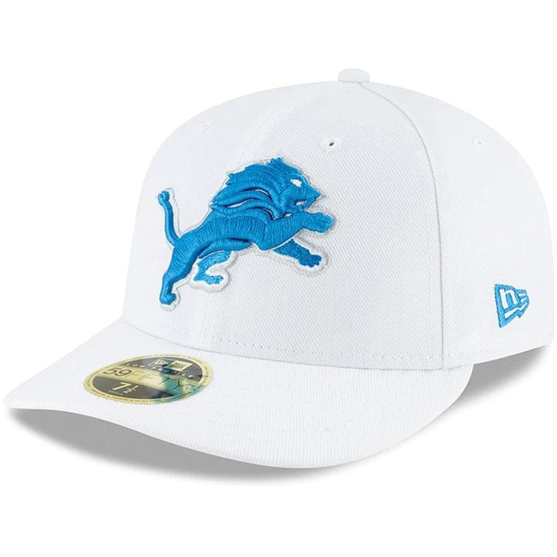 New Era Detroit Lions White Omaha Low Profile 59FIFTY Fitted Hat
